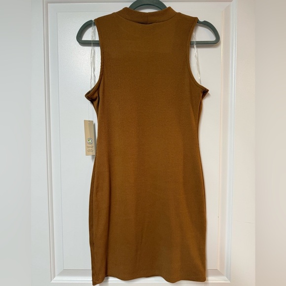 No Boundaries Tan Sleeveless Mini Dress Size M NWT - Picture 4 of 5